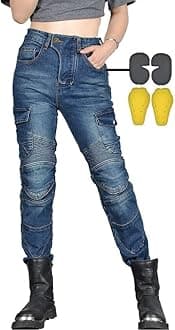 Women Moto Jeans Motorcycle Pants Motorbike Biker Trousers