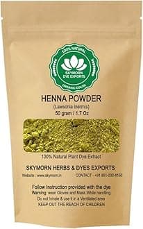 SKYMORN Pure Organic Henna Dye Powder | Natural Colorant for Clothes, Jeans, Fabric Soap and Paper (Size: 50GRM, Colour: Henna)