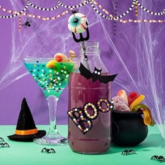 Halloween Beads, 1200Pcs Halloween Spacer Beads 4mm Round Small Craft Beads for DIY Bracelets, Orange & Purple & Black & White