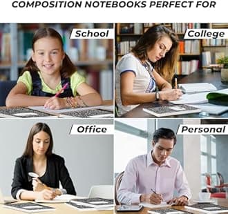 Rosmonde 2000 Pack (Pallet) Composition Notebooks Bulk, Wide Ruled, Full Pallet of Notebooks, 100 Sheets (200 Pages), 9-3/4 x 7-1/2, Bulk Notebooks for School, Bulk Office Notebooks, 4-7 Days Transit
