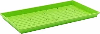 Microgreen 1020 Trays, Green 30 Pack, Extra Strength with Holes Shallow Seed Plant Tray Grow Microgreens Wheatgrass Fodder Sprouting