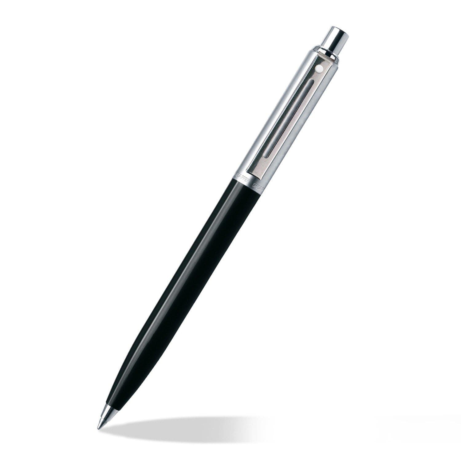 Sentinel Black Ballpoint Pen with Chrome Trim