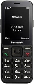 KX-TU250EXB 4G Essentials Mobile Phone SOS Button Hands-Free Large Screen - Black