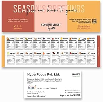 HyperFoods RawFruit Dry Fruit Gift Pack Jumbo Wooden Gift Hamper| Dried Fruit Berries Nuts Dry Fruit Combo Pack | Thank You Gratitude Appreciation Gift for Boss Teacher Mentor Friends