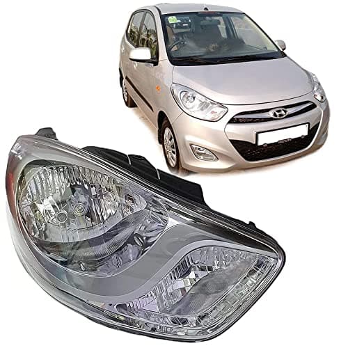 Heavy Quality Depon Head-Light Lamp Unit Assembly Without Bulb For Hyundaii I10 2011 To 2017 Type - 2 (Right Driver Side, Halogen)
