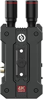 Hollyland Mars 4K Wireless Video Transmission System 5G SDI HDMI 4Kp30 FPS with Decimal Point Wireless Transmitter and Receiver System 150 m Range, 66 ms Offset, 12-20 Mbps, App for Video Surveillance
