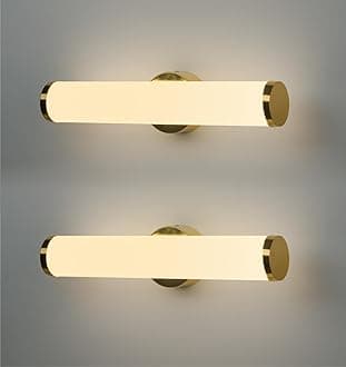 Round Acrylic Luxurious LED Wall Light for Mirror, Wash Basin, Bedroom, Hotel Passage, Living Room | Soft & Bright White LED Lighting - 1 Pack (Warm White, Pack of 2)