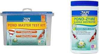 API Pond Water Test Kit (500-Test) and Pond Cleaner with Natural Bacteria and Barley