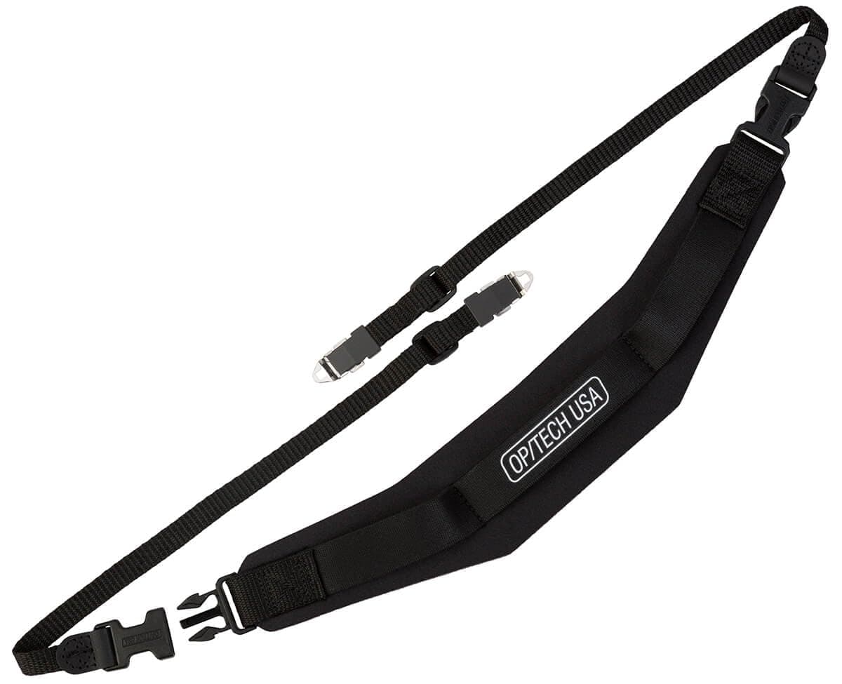 OP/TECH USA Super Pro Strap B – Padded Neoprene Camera Strap with Quick Disconnects | Fits Medium-Format Cameras with Posts (Hasselblad, Mamiya, Bronica) | Non-Slip, Adjustable – Made in USA