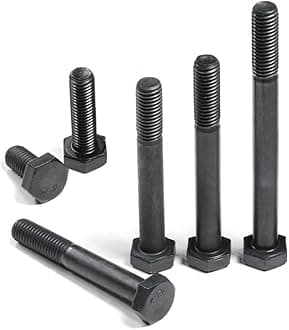 M10 Hex Bolt, 12.9 Grade High Tensile Alloy Steel, Outer Hexagonal Screws for Machinery Industry Fastener, (Partial Threaded) M10×130mm,1 pcs