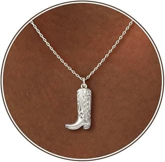 Silver Necklace for Women, 14K White Gold Plated Dainty Infinity Bead Star of David Starfish Sun Hummingbird Butterfly Flower Palm Tree Plane Sunflower Pendant Necklaces Simple Jewelry