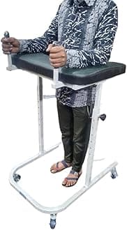 Adjustable Adult Gaiter Walker with Elbow Support - Height Range 3.5 to 5 Feet for Enhanced Stability and Comfort in Mobility Assistance