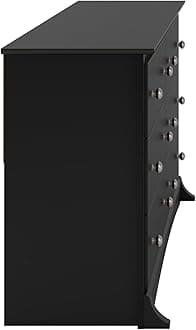 Prepac Sonoma 6 Drawer Double Dresser for Bedroom, Black