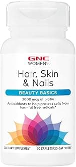Women's Hair, Skin & Nails | Daily Multivitamin Blend | Biotin (3,000 mcg), Hyaluronic Acid, Vitamins C & E with Niacin | Added Antioxidants | Supports Womens Health and Beauty | 60 Caplets