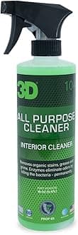 3D All Purpose Cleaner – High-Performance Interior & Exterior Car Cleaner for Vinyl, Leather, Plastic, Fabric, Carpet & More - 16 oz