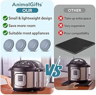 Appliance Slider for Kitchen Appliances, 36 PCS Self-Adhesive DIY Small Kitchen Appliance Slider for Most Countertop Coffee Maker, Air Fryer, Pressure Cooker, Deep Fryer, 3 Size, 19mm+22mm+25mm