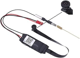 STS 1080 Full HD Spy Wireless Small Camera with WiFi Module IP P2P Video Recorder Covert Home Security Monitoring, Nanny Cam with Motion Detection (V380 PRO),Black