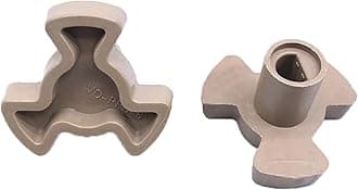 Microwave Turntable Motor Coupler Microwave Oven Turntable Roller Guide Support Glass Tray Drive Coupling Replacement (Shaft Length - 0.59inch)