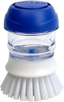 Dish Scrubber with Soap Dispenser for Pots, Dishes, Bowls