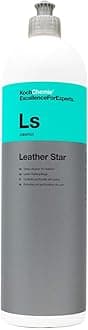 Leather Star - Deep Cleaner for Leather; Revitalizes, Preserves, and Protects; Pleasant Fragrance, Color Intensifying Appearance, Supple Soft Feel; Does not Cause Slipperiness (1 Liter)