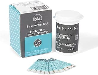 BKT TD-4279 Blood Ketone Test Strips 50ct - NOT for Keto-Mojo GK+ - Only for BKT Meter and Original Keto-Mojo Bluetooth TD-4279