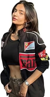 Sponsored Ad - Racing Icon Black F1 Vintage Printed Jacket – Premium Streetwear & Motorsport Fashion women