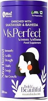 Ms. Perfect Women Wellness Supplement | Herbal Blend with Shatavari & Baheda | Energy, Hormonal & Immunity Support | Capsules | 300g | Pack of 12