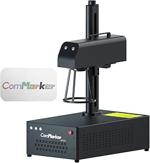 ComMarker B4 30W JPT Mopa Fiber Laser Engraving Machine,Support Lightburn Laser Engraver with 2Lens and L Protective Shield,2in1 Desktop Handheld Color Marking Machine for Stainless Steel,Ring,Tumbler