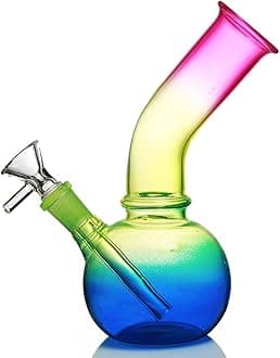 Glass Bong Pipe Water Bongs for Smoking Bong Bowl 14.5mm Height 21cm 200g Recycling Tornado Filter Glass Water Bong hookahs Oil Rig Bong Nicotine Free