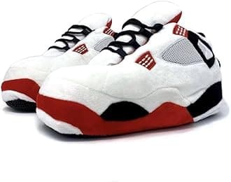 Stardust Fluffy Warm Home Shoes for Men and Women, Plush Slippers Comfy Kicks Winter Warm Fleece Lined Sneakers with Anti-skid Rubber Sole (HS, White, Home Shoes)