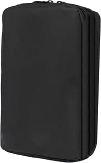 Gravel Explorer Slim Hanging Water Resistant Travel Toiletry Bag, Shaving Kit, Makeup Bag, Dopp Kit for Men and Women