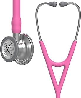 3M Littmann Cardiology IV Diagnostic Stethoscope, 6159, More Than 2X as Loud, Weighs Less, Stainless Steel Chestpiece, 27" Rose Pink Tube