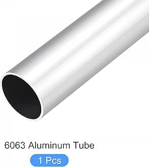sourcing map 6063 Aluminum Tube (30mm OD x 27mm ID x 300mm L), Aluminum Round Tubing - for Home Furnishing, Machinery, DIY Handicraft