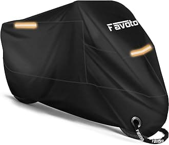 Favoto Favoto Motorcycle Cover All Season Universal Weather Waterproof Sun Outdoor Protection Durable Night Reflective with Lock-Holes & Storage Bag Fits up to 104ââ‚¬ Motorcycles V