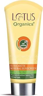 LOTUS ORGANIC ULTRA MATTE MINERAL SUNSCREEN SPF 40 PA 100 GMS