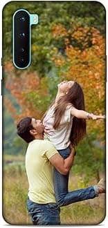 Polycarbonate Customised Mobile Back Case for Oneplus Nord 5G (Own Photo with Frame, Name, Text, Font, Color), 3D Printed Hard Mobile Back Cover for Oneplus Nord 5G, Multicolor