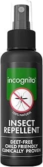 Insect Repellent Spray, 2x100ml Natural DEET Free, Shields from Wide Range of Biting Insects. Clinically proven protection from Ticks & Dengue carrying mosquitoes, Organic Mosquito Repellent