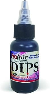 ProAiir Face and Body Painting Makeup - Brush on DIPS 1oz (30ml) Black