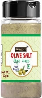 Golden Prime Olive Salt-200Gm | Namak Zaitoon | Jaitun Namak | Zaitun Namak | helps in digestion | Treats stomach related problems | 100% Pure & Original Olive
