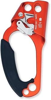 Climbing Stop Descender Rappelling Anti-Panic Belay Devices for 9-12mm Rope Rescue Equipment Hand Controls Desingned