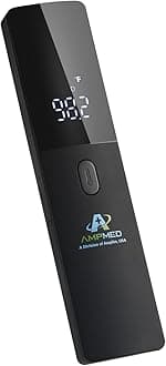 Amplim No-Touch Forehead Thermometer for Adults and Kids, Non-Contact Digital Baby Thermometer for Infants/Newborns, Medical Grade Touchless Temporal Thermometer for Fever