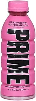 Prime Drink Strawberry Watermelon Flavored With Sweetner Refreshing Beverage 500ml