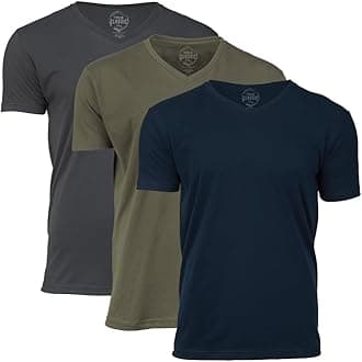 True ClassicMens V Neck T Shirts – Soft, Fitted Undershirts for Men Pack – Mens Undershirts – Cotton Blend, Tag-Free