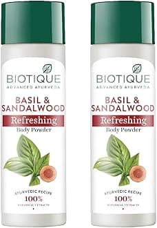 Biotique Bio Basil & Sandalwood Refreshing Body Powder - 300 G