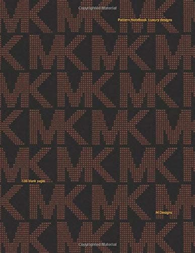 Pattern Notebook 📕 Luxury designs📚: 130 blank pages 📖