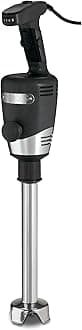 Waring Commerical WSB50 Big Stix Heavy Duty Immersion Blender, 12" Removable Shaft, 1 HP/700 Watt Variable Speed Motor, 120V, 5-15 Phase Plug,Black/Silver