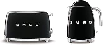 KLF03BLUK 1.7Ltr - 3kw Stainless Steel Kettle and TSF01BLUK 2 Slice Toaster Set in Black
