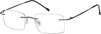 Eyekepper Frameless Reading Glasses for Men Reading - Rectangle Rimless Reader Eyeglasses Gunmetal +3.50