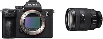 a7 III ILCE7M3/B Full-Frame Mirrorless Interchangeable-Lens Camera with 3-Inch LCD, Body Only,Base Configuration,Black & Sony - FE 24-105mm F4 G OSS Standard Zoom Lens (SEL24105G/2)