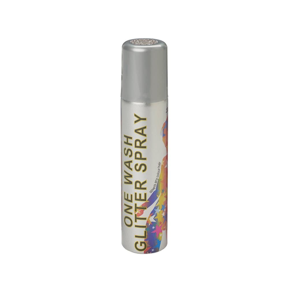 Glitter Hair Spray - Silver x 1